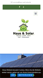 Mobile Screenshot of haus-und-solar.de